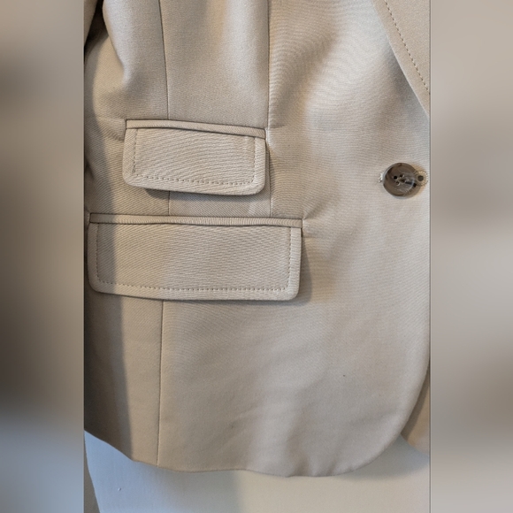Banana Republic Women’s Cotton Blend Blazer, Khaki - Size 4 - Picture 3 of 6